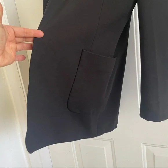 Theory Women’s Stretch Knit Black Open Blazer Size 6 - Picture 7 of 9